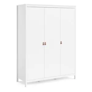 Barcelona Wardrobe With 3 Doors In White