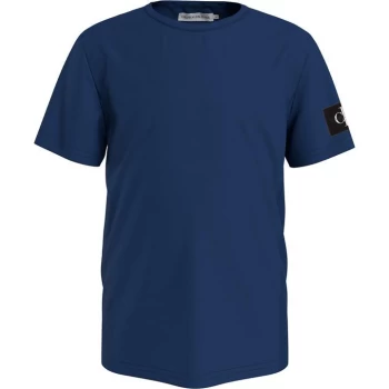 Image of Calvin Klein Jeans Calvin Klein Badge T Shirt - Naval Blue C5G