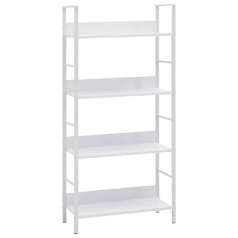 Image of VIDAXL 4-Layer Book Shelf White 60x27.6x124.5cm Engineered Wood vidaXL 8719883890609
