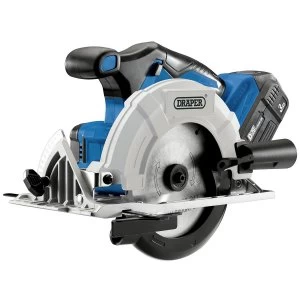 image of Draper D20 20V Brushless Circular Saw with 3Ah Battery and Fast Charger