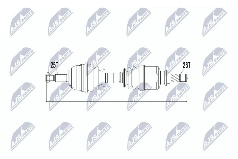 Image of NTY Drive shaft NTY NPW-RE-031