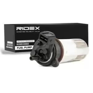 Image of RIDEX Fuel Pump 458F0046 VW,SEAT,GOLF II (19E, 1G1),CORRADO (53I),Jetta II (19E, 1G2, 165),LT 28-35 I Kastenwagen (281-363),LT 28-35 I Bus (281-363)