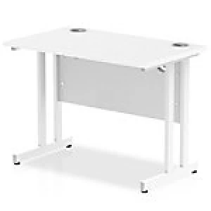 image of Impulse Cantilever Rectangle Leg Desk White 1000/600