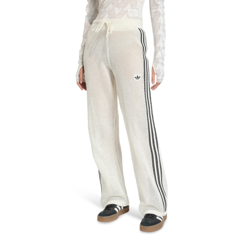 Image of Adidas Firebird Women Pants - White - Size S - Poly Mesh