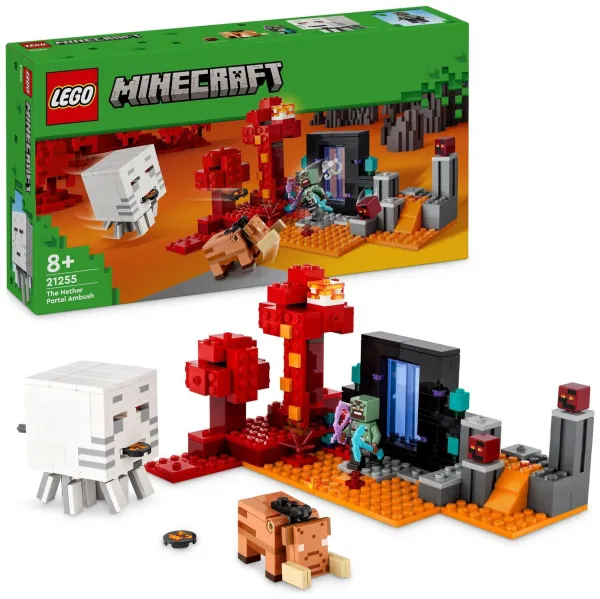 LEGO Minecraft The Nether Portal Ambush Building Toy 21255