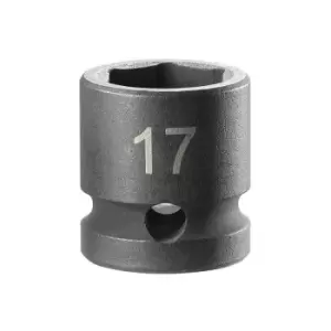 Image of Facom NSS.17A 6-Point Stubby Impact Socket 1/2in Drive 17mm FCMNSS17A