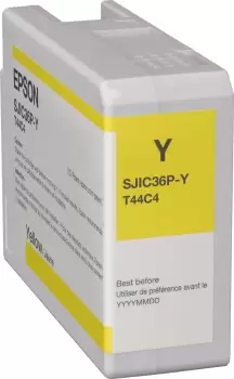 Image of Epson SJIC36P Yellow Ink Cartridge