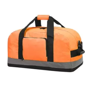 image of Shugon Seattle Workwear Hi-Vis Holdall / Duffle Bag - 50 Litres (Pack of 2) (One Size) (Hi Vis Orange)