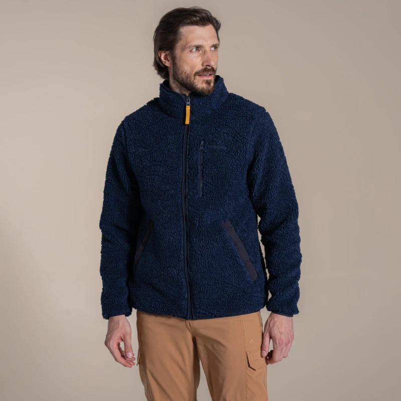 Image of Craghoppers Craghoppers Men Lathkill Borg Full-Zip Insulating Active Fleece Jacket in Grey Size: large Grey L Male 5063260128933