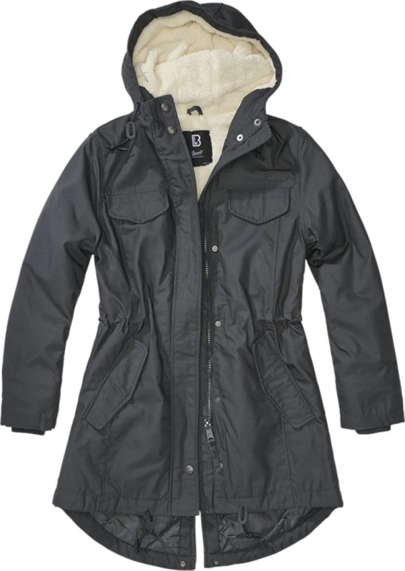 Image of Brandit Marsh Lake Ladies Jacket, black-grey, Size XS for Women