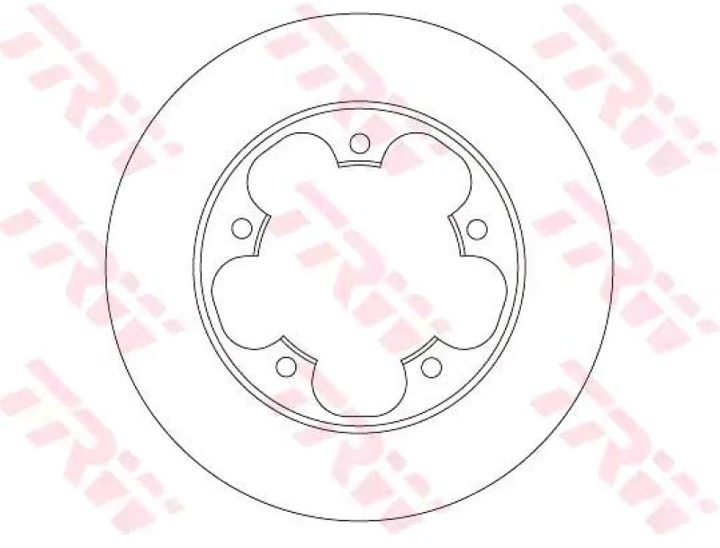 Image of Brake disc TRW DF6748