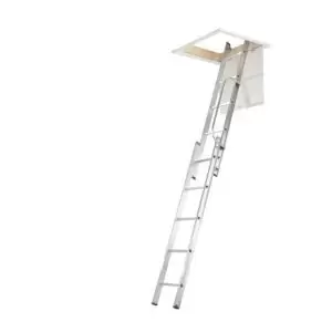 Image of Werner 2 Section 10 Tread Sliding Loft Access Kit Silver
