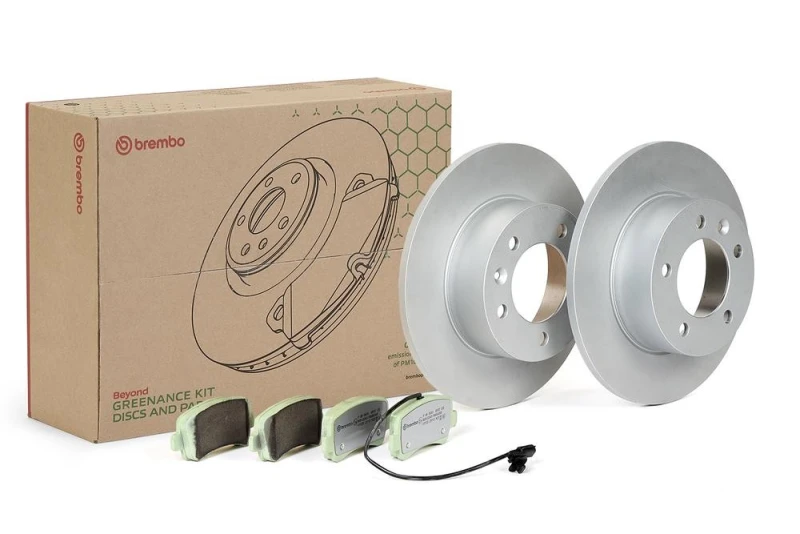 Image of BREMBO Brake discs and pads set BREMBO KT 10 036