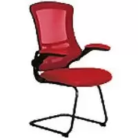 image of Nautilus Designs Cantilever Chair Bcm/L1302V/Rd Non Height Adjustable Red Black