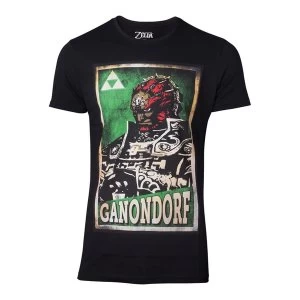 image of Nintendo - Propaganda Ganondorf Poster Mens X-Large T-Shirt - Black