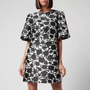 Image of Kate Spade New York Womens Bi-Color Floral Taxi Dress - French Cream - UK 8