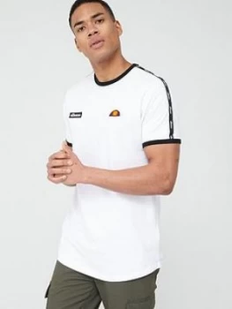 Image of Ellesse Fedora Taped T-Shirt - White