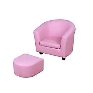 image of HOMCOM Kids Sofa 310-036 pink