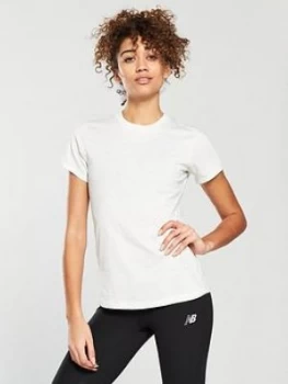 Image of New Balance Transform Tee White Light Grey Size L Women