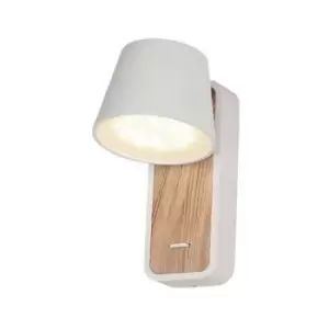 Image of Larissa Kermen Sconce Wall Lamp 7W 3000K White Wood