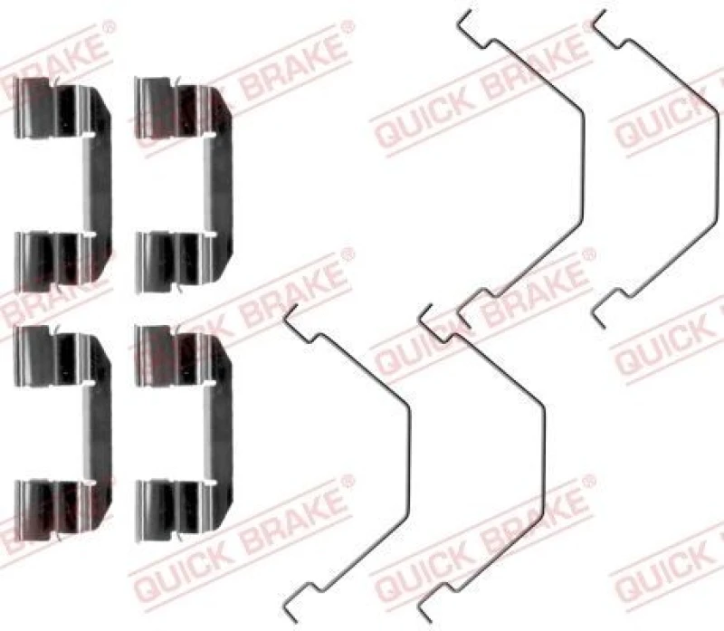 Image of QUICK BRAKE Brake pad fitting kit QUICK BRAKE 109-1292