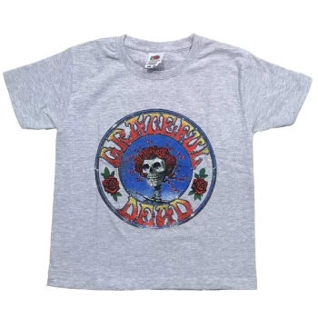 Image of Grateful Dead - Bertha Circle Vintage Wash Kids 11-12 Years T-Shirt - Grey