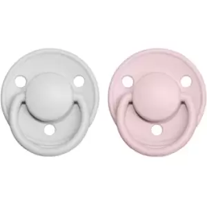 BIBS De Lux Natural Rubber Size 1: 0+ months dummy Haze / Blossom 2 pc