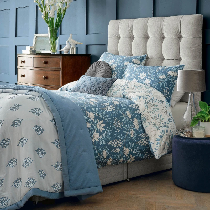 Image of Laura Ashley Parterre Duvet Cover Bedding Set Seaspray