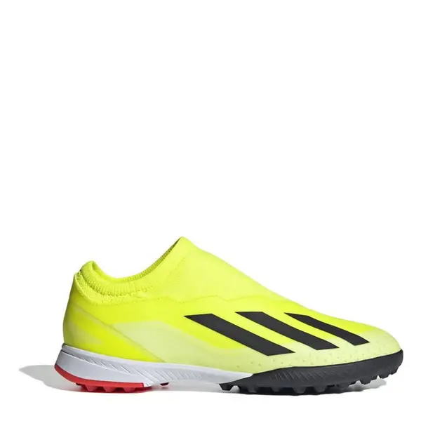 Image of adidas X Crazyfast League Junior Laceless Astro Turf Football Boots - Yellow 4
