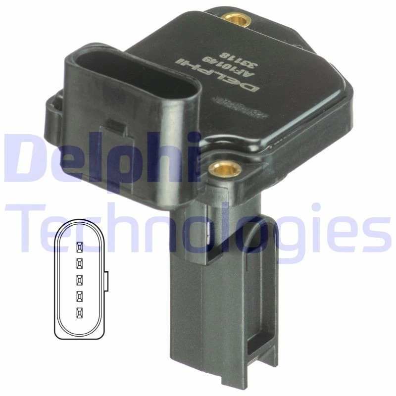 Image of DELPHI Mass air flow sensor DELPHI AF10149-12B1