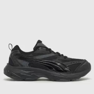 image of PUMA morphic base trainers in black