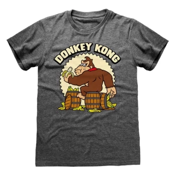 Image of Super Mario - Donkey Kong Unisex Small T-Shirt - Grey