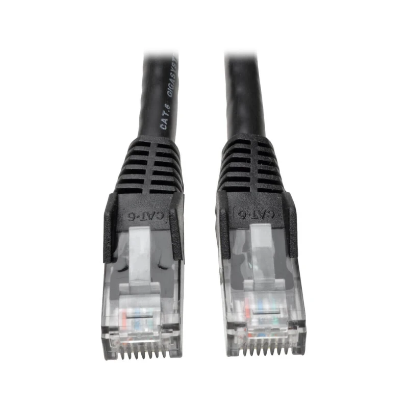 Image of Tripp Lite N201-025-BK Cat6 Gigabit Snagless Molded (UTP) Ethernet Cab