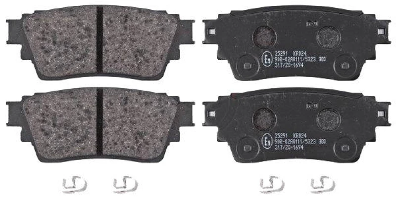 Image of A.B.S. 35291 Brake pad set not prepared for wear warning indicator Brake Pad Set,disc brake (402)