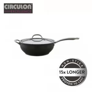 Circulon Excellence Hard Anodised Non-Stick Induction 28cm Chef Pan Black