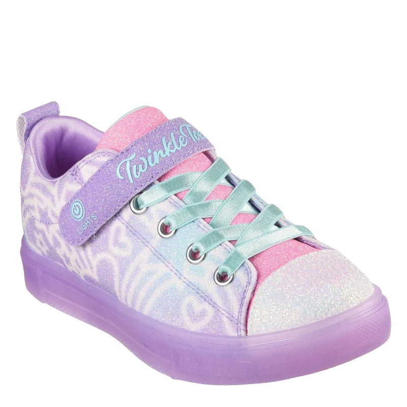 Image of Skechers Twinkle Lavender/Multi unisex C10.5(28)