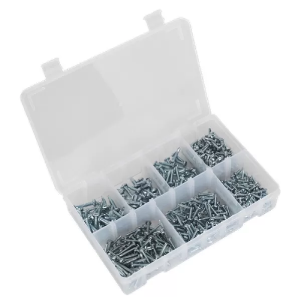 Image of Sealey AB060SDS Self Drilling Screw 500pc Pan Head Phillips Zinc D7504N
