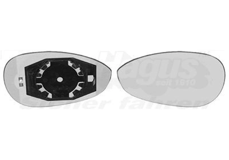 Image of VAN WEZEL Wing mirror glass VAN WEZEL 1624837