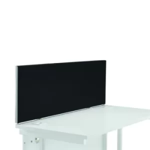 image of Straight Desk Screen 1400mm Black KF90502