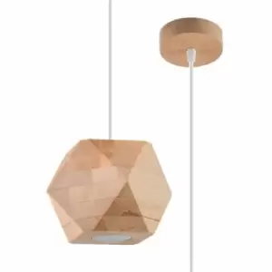 image of Sollux Pendant Lamp Woody Natural Wood