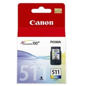 Image of Canon CL511 Tri Colour Ink Cartridge