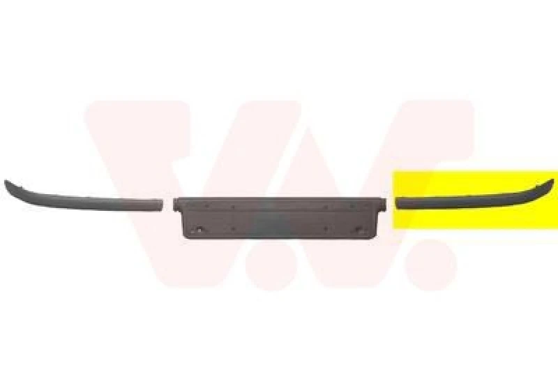 Image of VAN WEZEL Bumper moulding VAN WEZEL 0649581