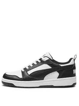 Image of Puma Rebound V6 Low Trainers, Black, Size 6, Men