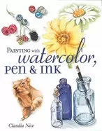 Image of painting with watercolor pen and ink