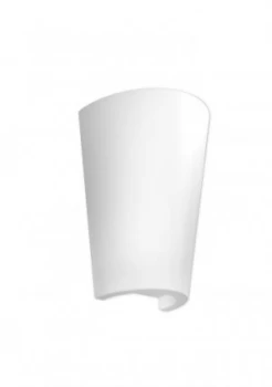 Image of Flush Wall Lamp, 1 x E27, IP54, White