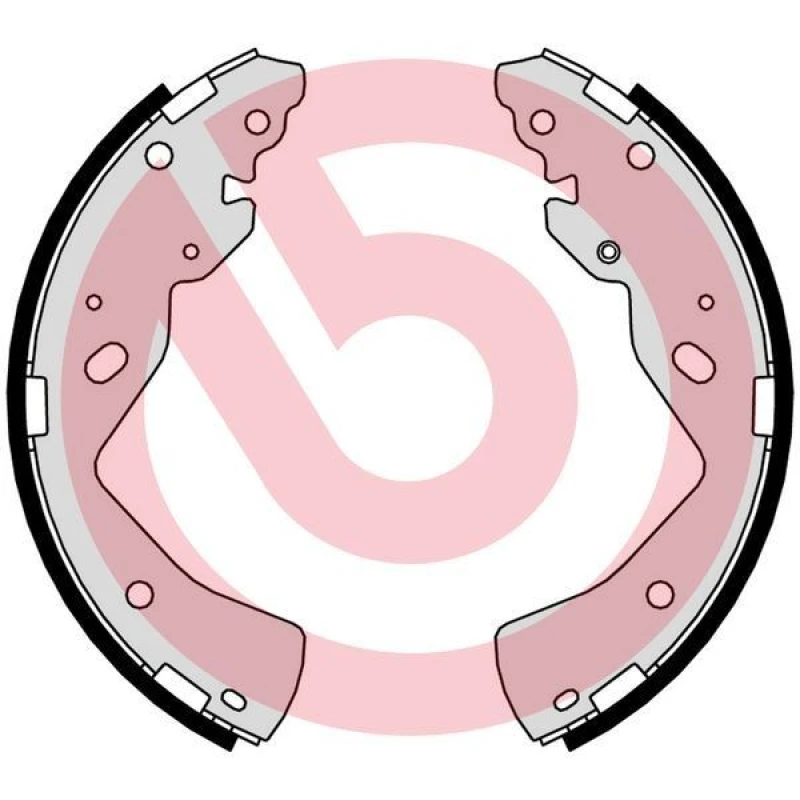 Image of BREMBO Brake Shoe Set BREMBO S 49 527