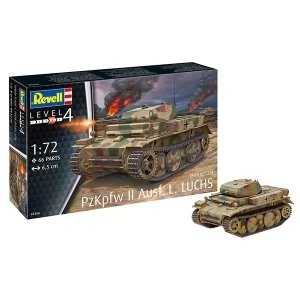 image of PzKpfw II Ausf. L LUCHS 1:72 Revell Model Kit