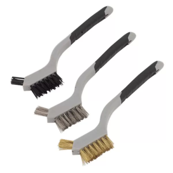 image of Sealey WB100 Wire Brush Set 3pc Miniature