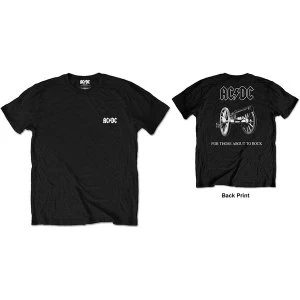 Image of AC/DC - About To Rock Mens Large T-Shirt - Black