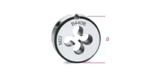 Image of Beta Tools 440B Chr-Steel Coarse Round Metric Thread Die M18 x 2.5mm Ø: 50.8mm